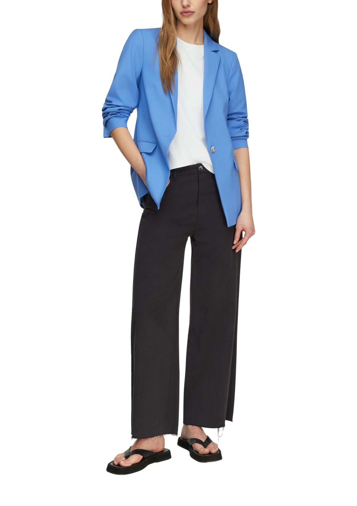 COMMA Viskose Stretch Ein-Knopf Blazer