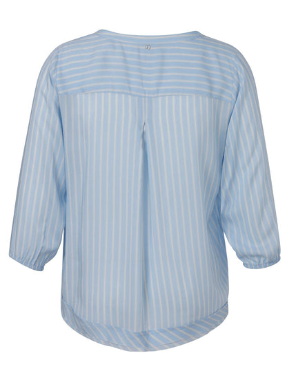 Bluse V-Ausschnitt 3/4 Arm Druck