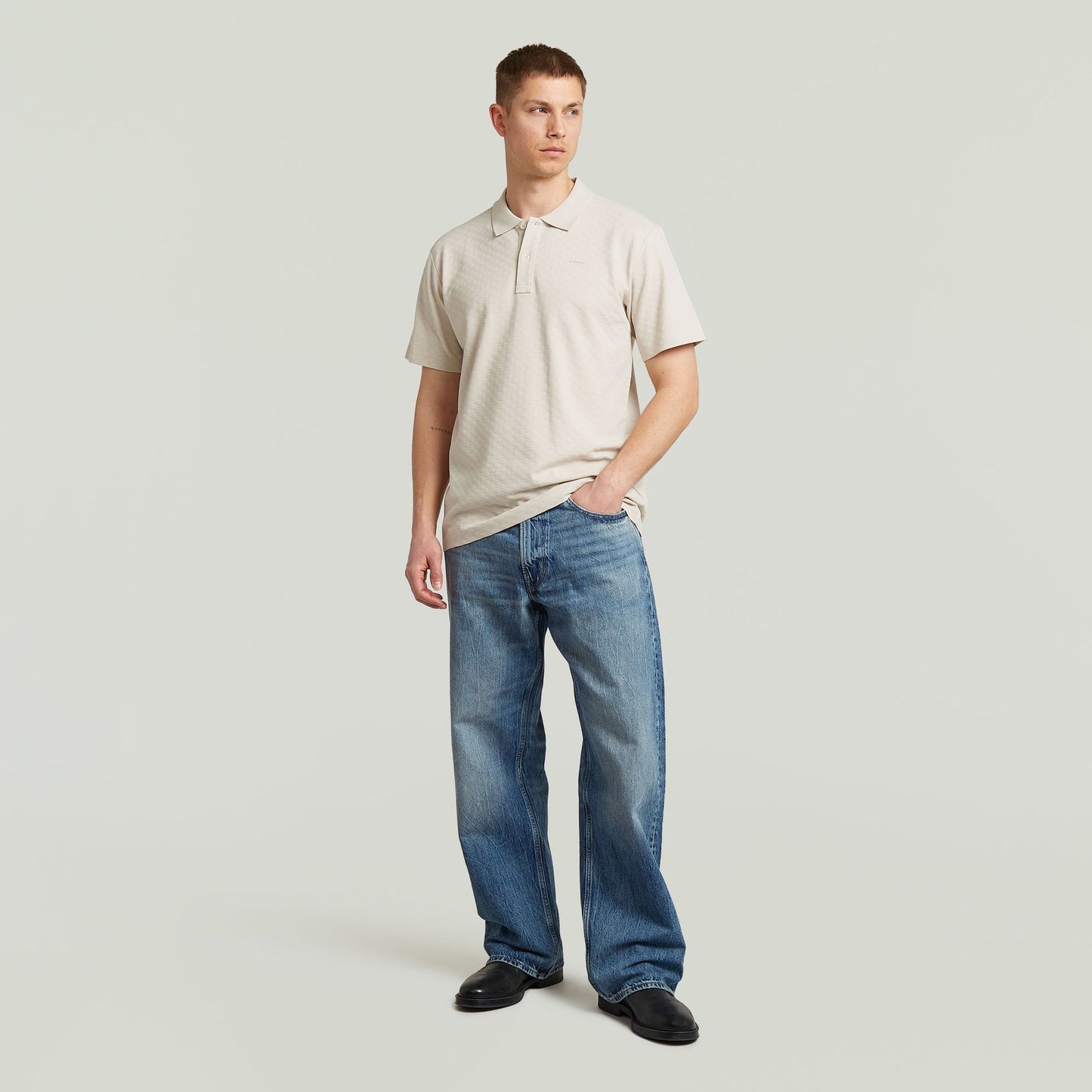 G-STAR Core regular jacquard polo s\s