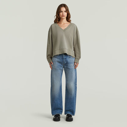 G-STAR Sun faded v neck loose sw wmn