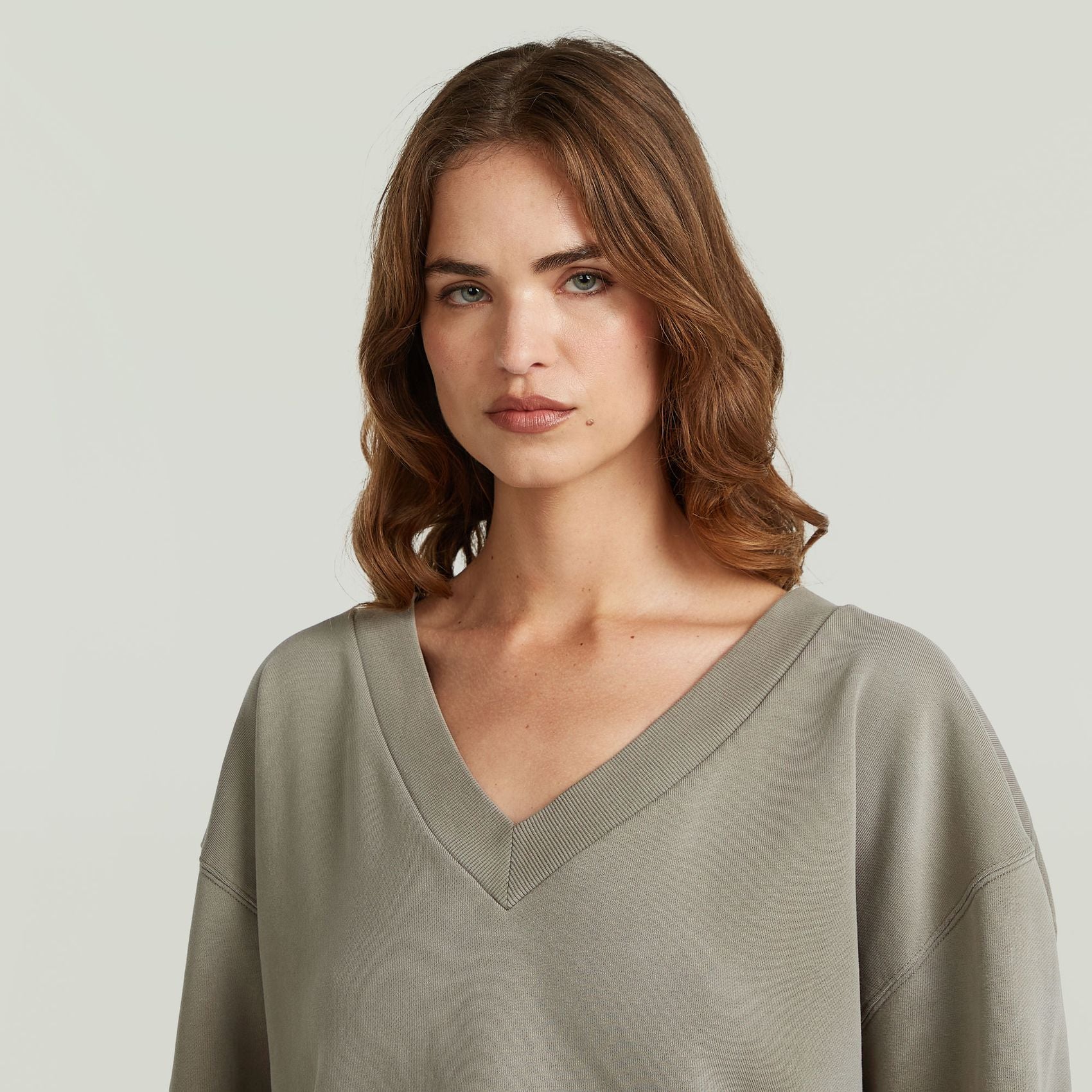 G-STAR Sun faded v neck loose sw wmn