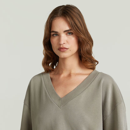 G-STAR Sun faded v neck loose sw wmn