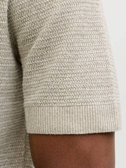 JACK & JONES JPRBLURILEY KNIT POLO SS SN