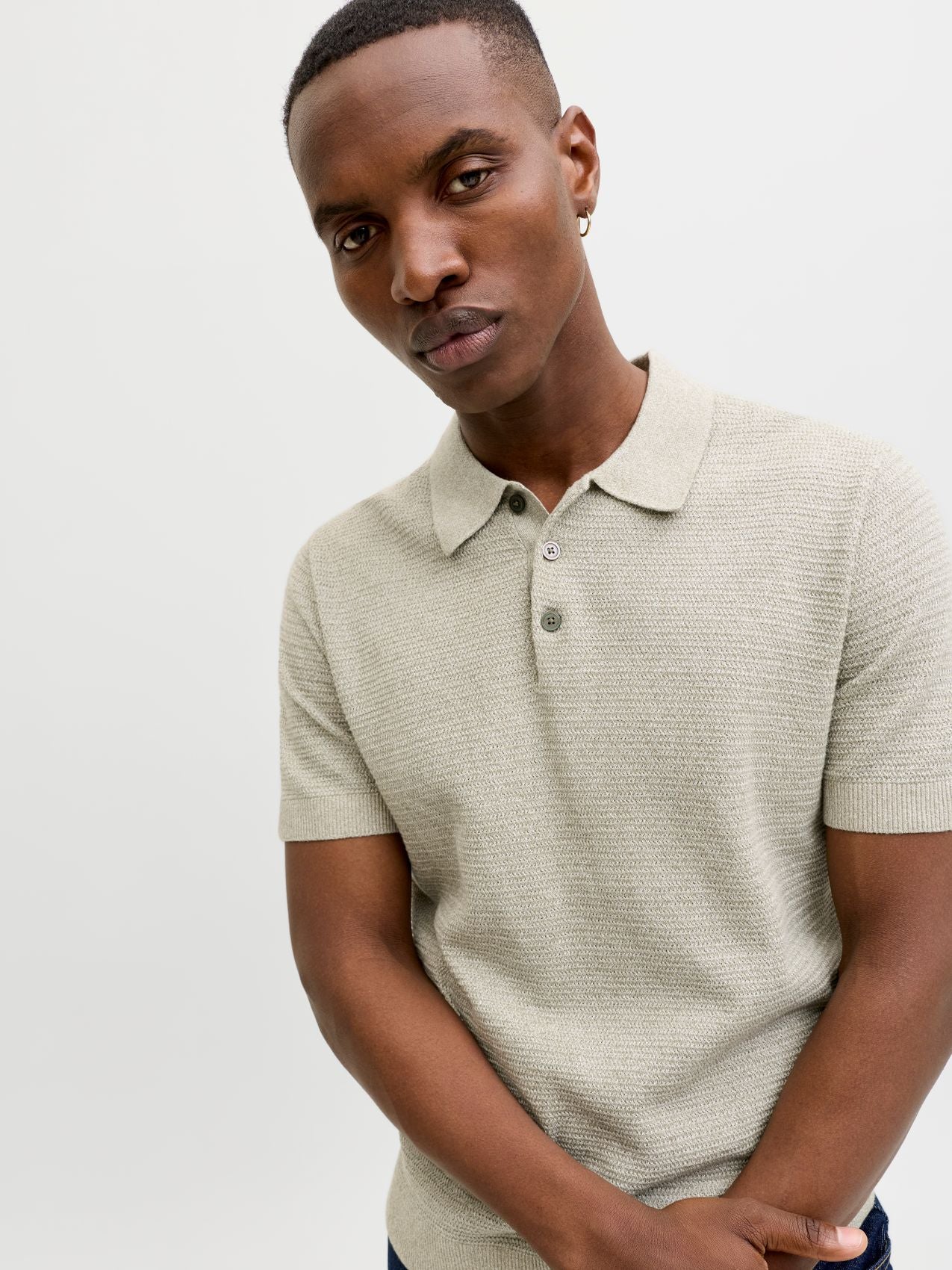 JACK & JONES JPRBLURILEY KNIT POLO SS SN