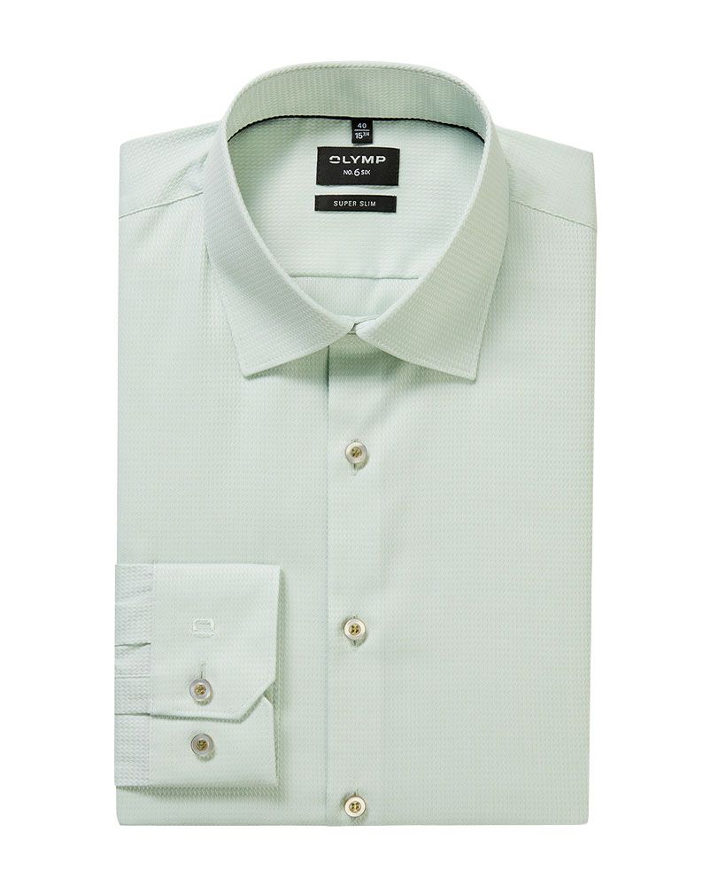 OLYMP Strukturiertes Hemd, Super Slim