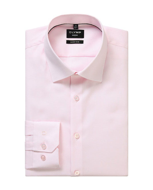 OLYMP Strukturiertes Hemd, Super Slim