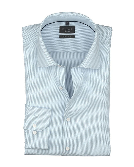 OLYMP Strukturiertes Hemd, Super Slim