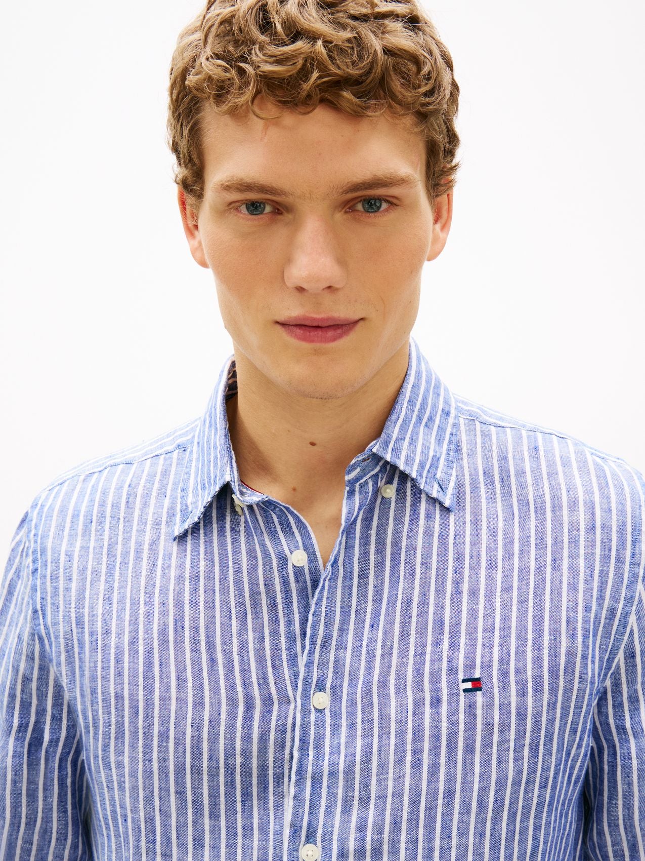 TOMMY HILFIGER Leinenhemd mit Bengal-Streifen