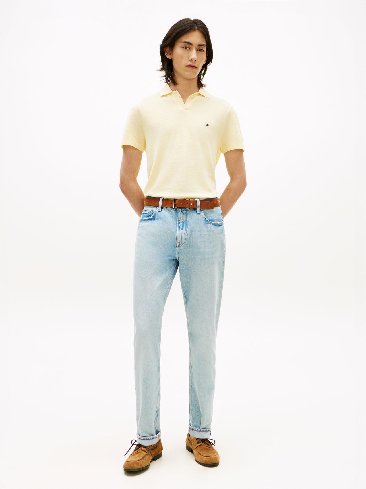 TOMMY HILFIGER Regular Fit Textured Oxford Pique Polo Shirt