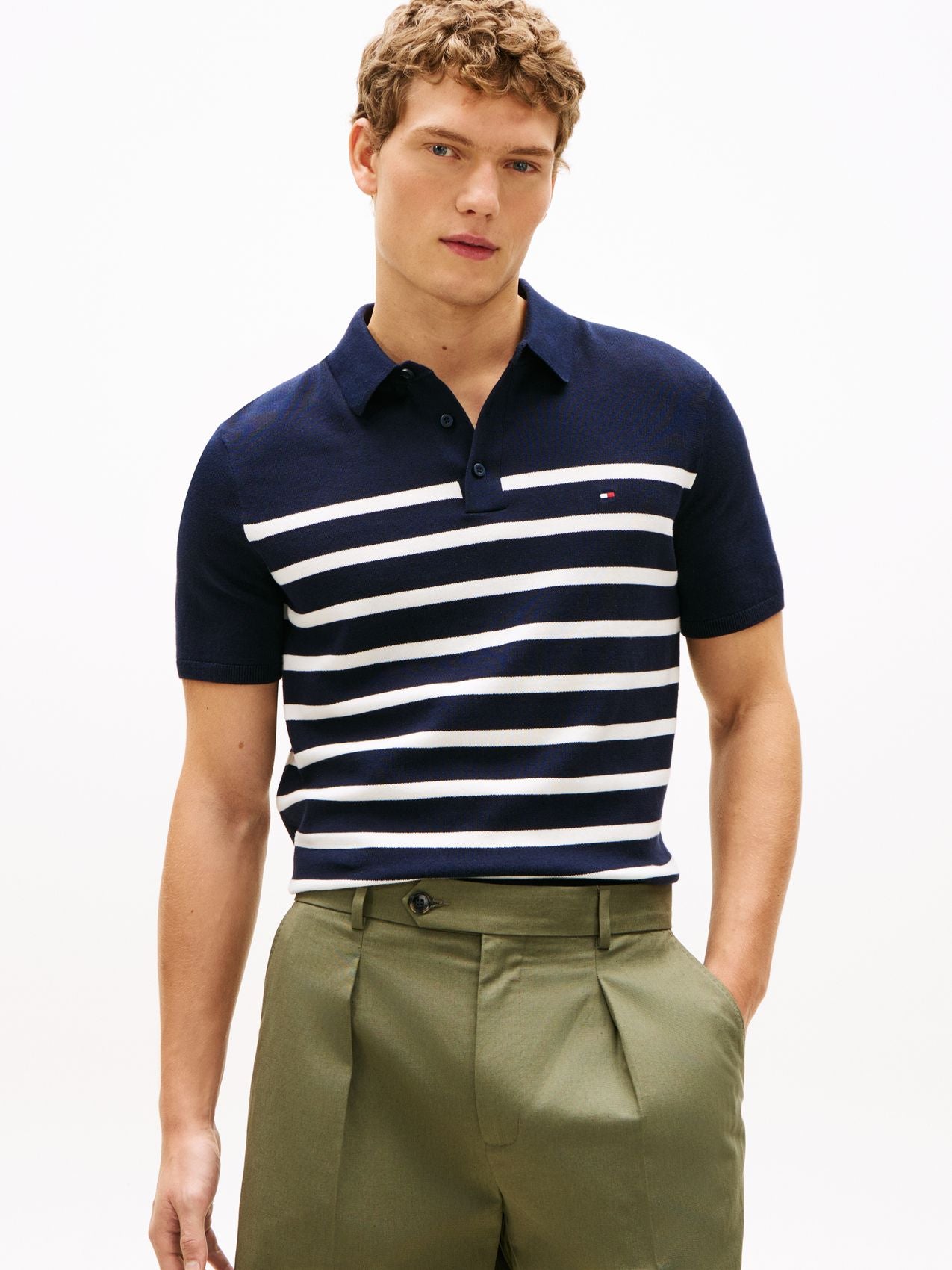TOMMY HILFIGER Regular Fit Knit Polo Shirt XXL