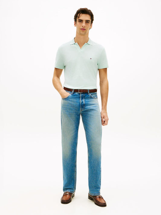 TOMMY HILFIGER Regular Fit Textured Oxford Pique Polo Shirt