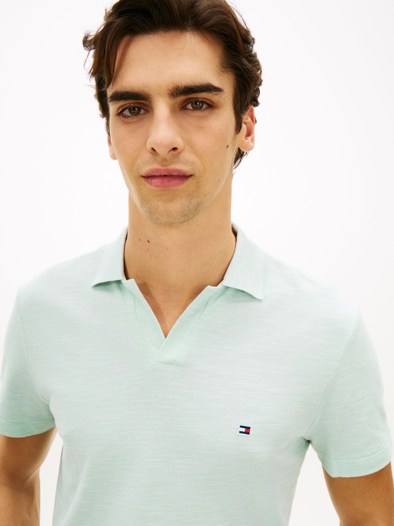 TOMMY HILFIGER Regular Fit Textured Oxford Pique Polo Shirt