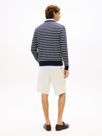 TOMMY HILFIGER Flag Embroidery Crew Neck Jumper