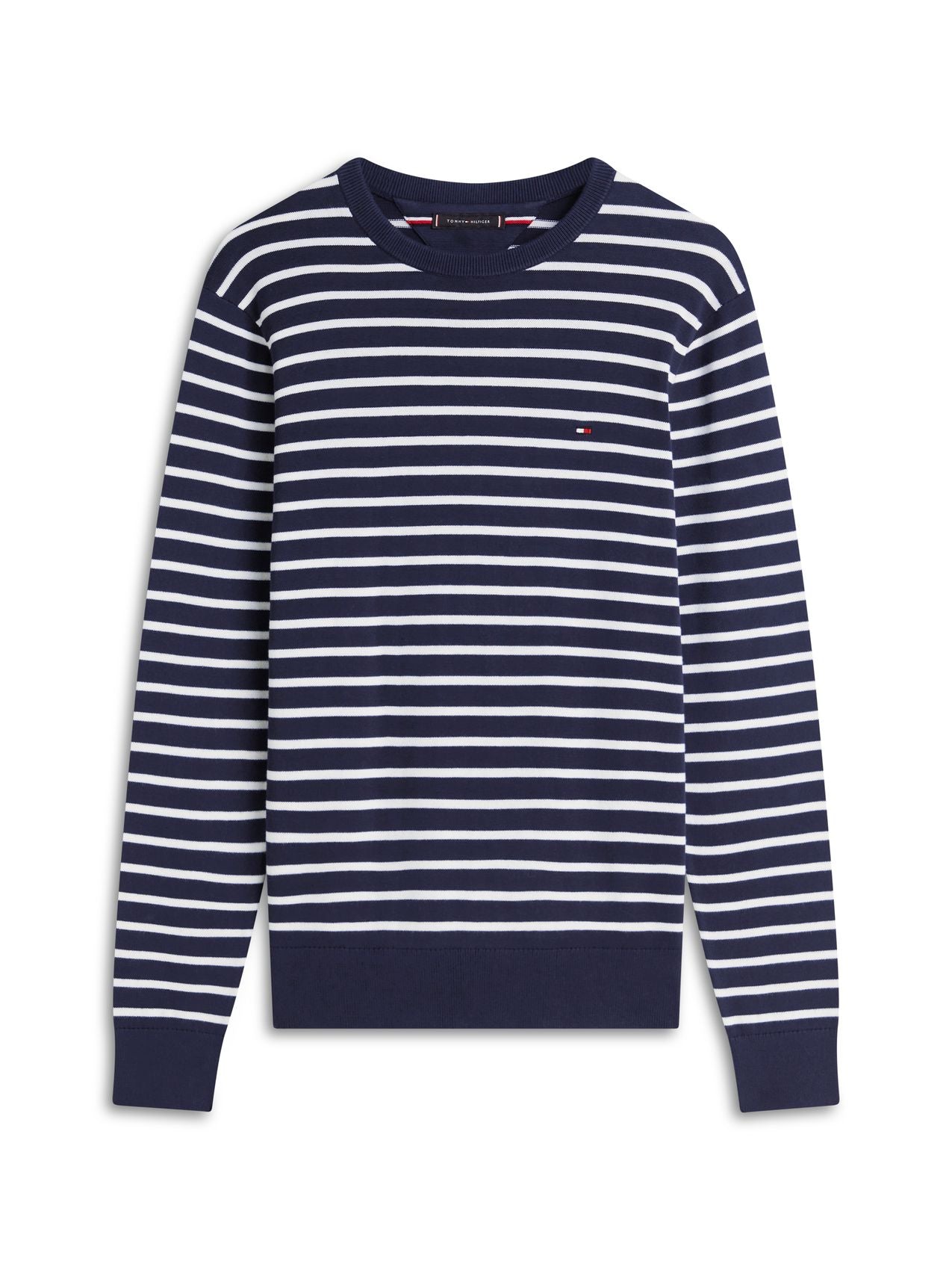 TOMMY HILFIGER Flag Embroidery Crew Neck Jumper