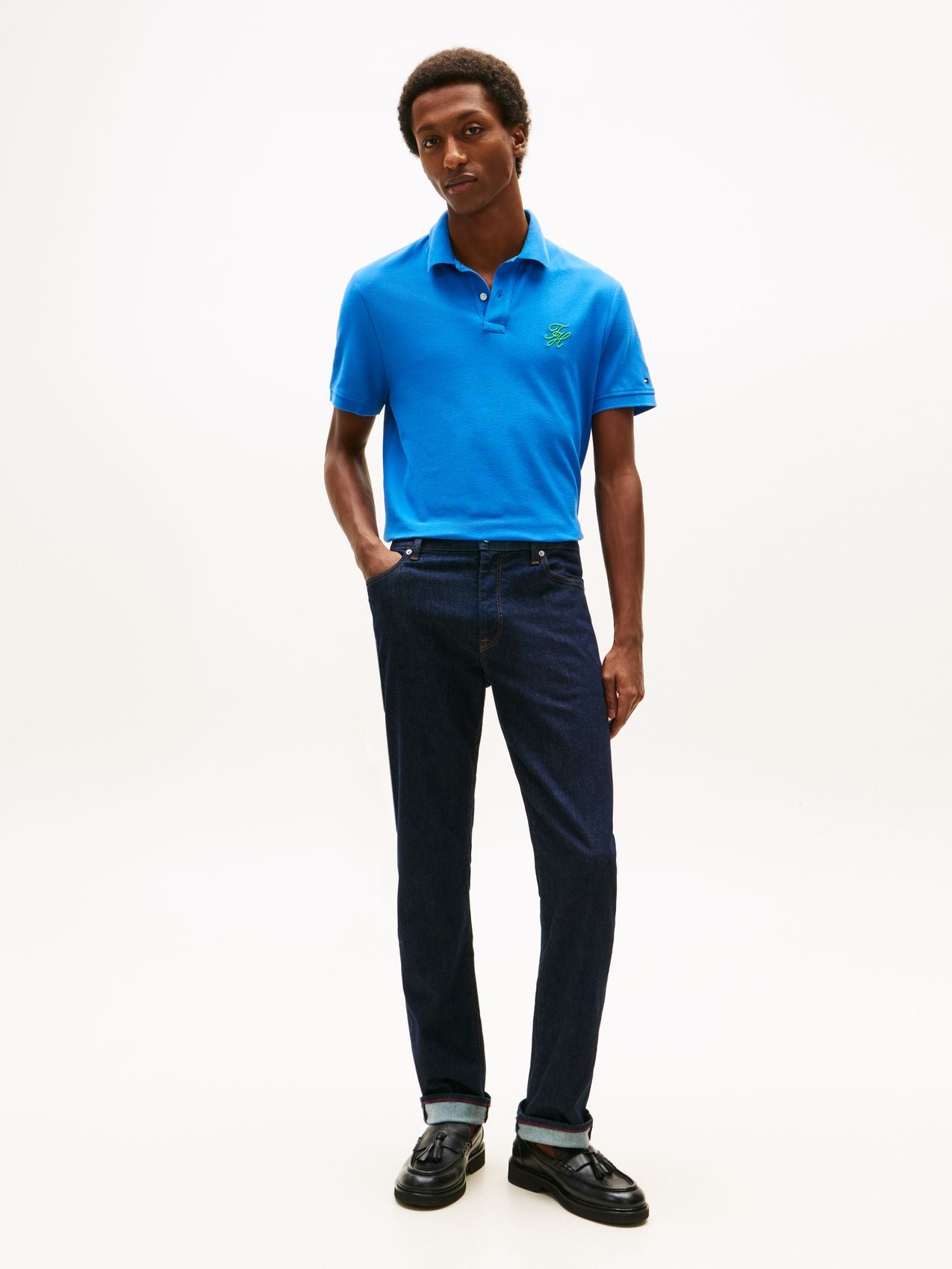 TOMMY HILFIGER Polohemd aus Piqué mit TH-Logo
