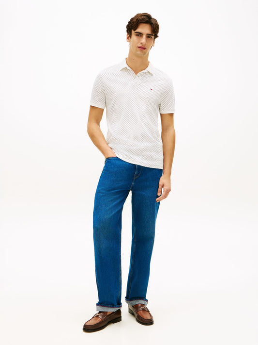 TOMMY HILFIGER Regular Fit Print Polo Shirt