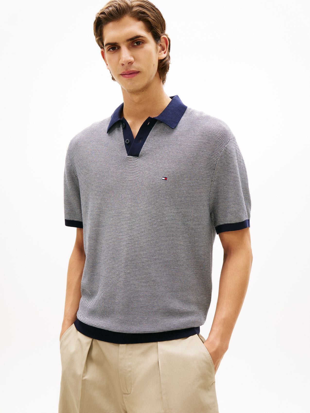 TOMMY HILFIGER Relaxed Fit Knit Polo Shirt