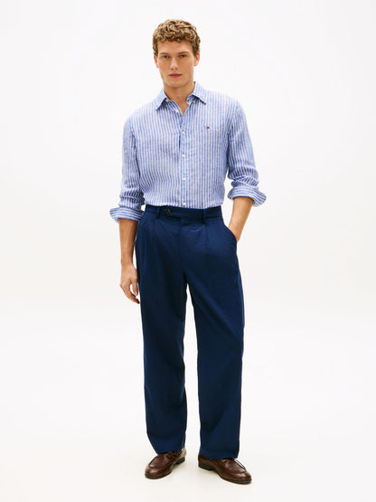 TOMMY HILFIGER Leinenhemd mit Bengal-Streifen