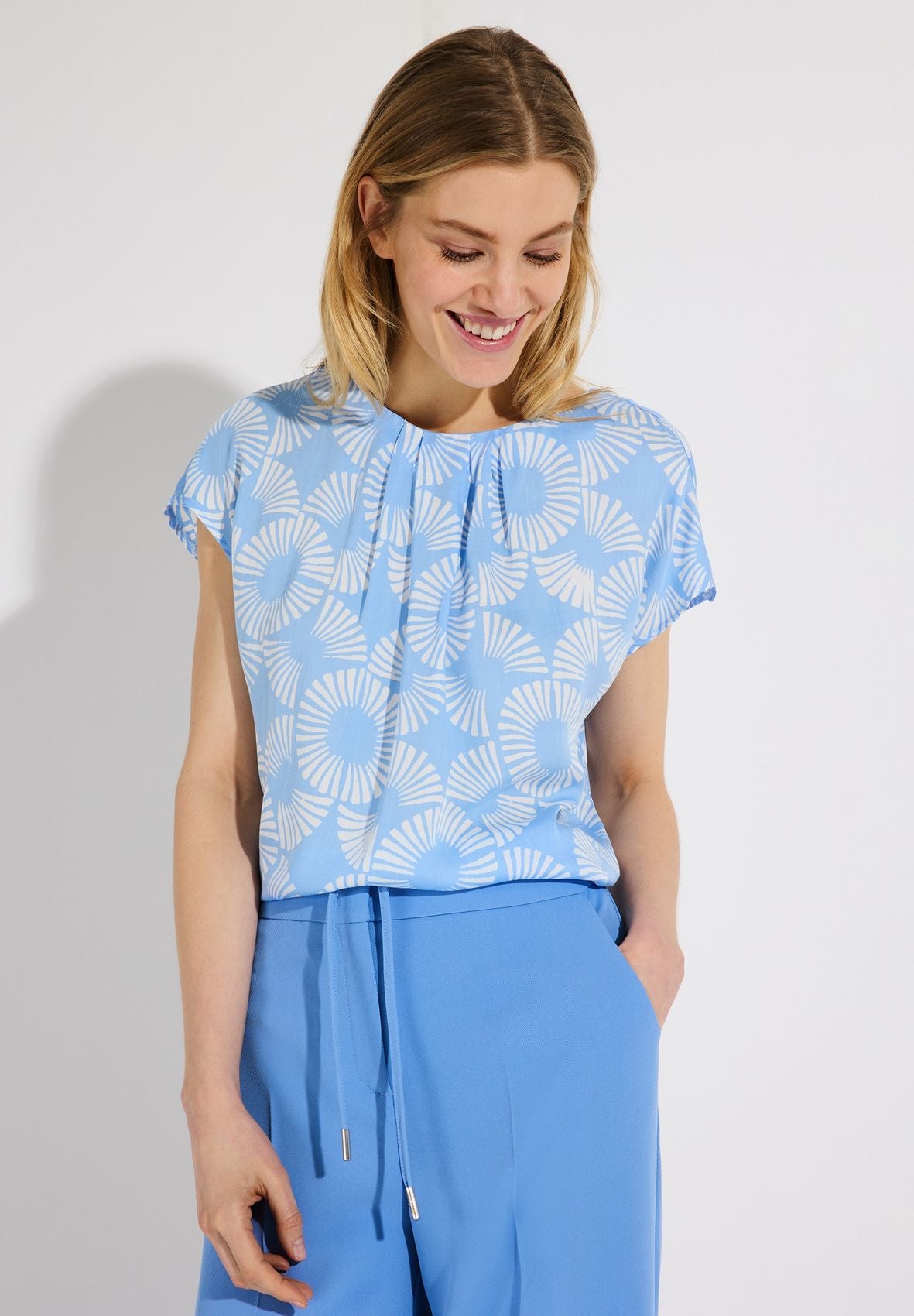 MORE & MORE Bluse mit Blumenmuster
