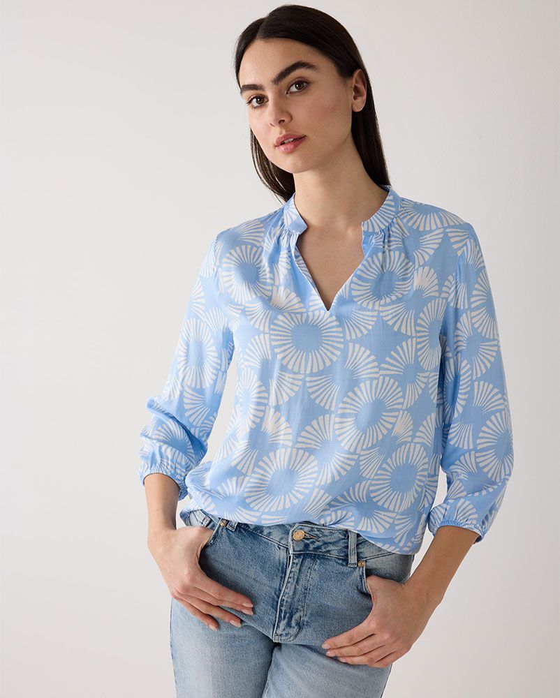 MORE & MORE Viskosebluse mit Print