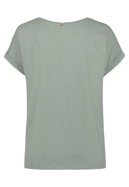SUBLEVEL T-Shirt mit Knopfdetails