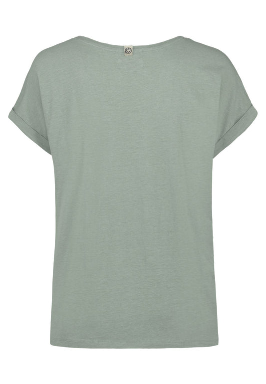 SUBLEVEL T-Shirt mit Knopfdetails