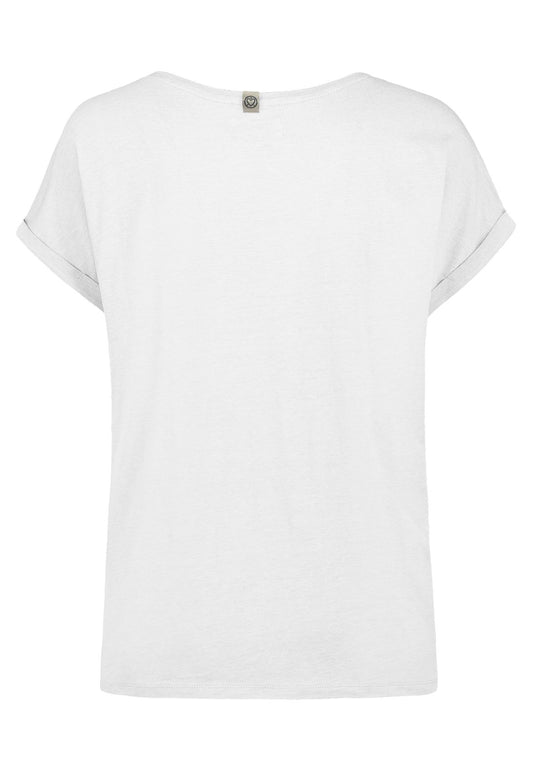 SUBLEVEL Damen, Shirt kurzarm, white