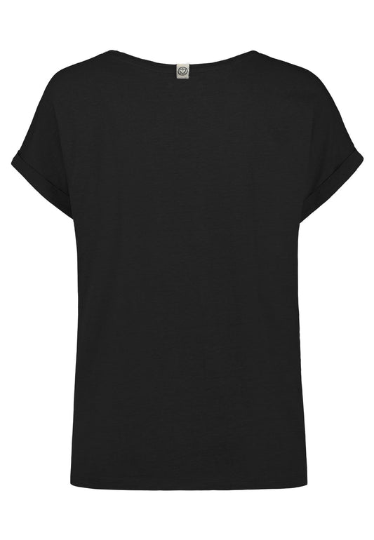 SUBLEVEL Damen, Shirt kurzarm, black