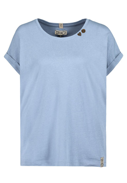 SUBLEVEL T-Shirt mit Knopfdetails S