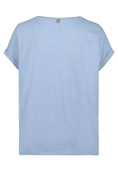 SUBLEVEL T-Shirt mit Knopfdetails