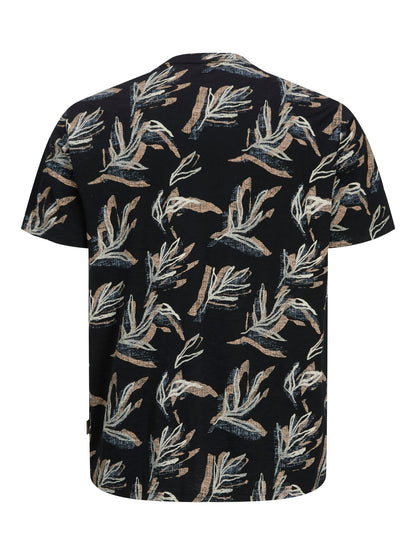 JACK & JONES JORMONTAUK AOP TEE CREW NECK PLS