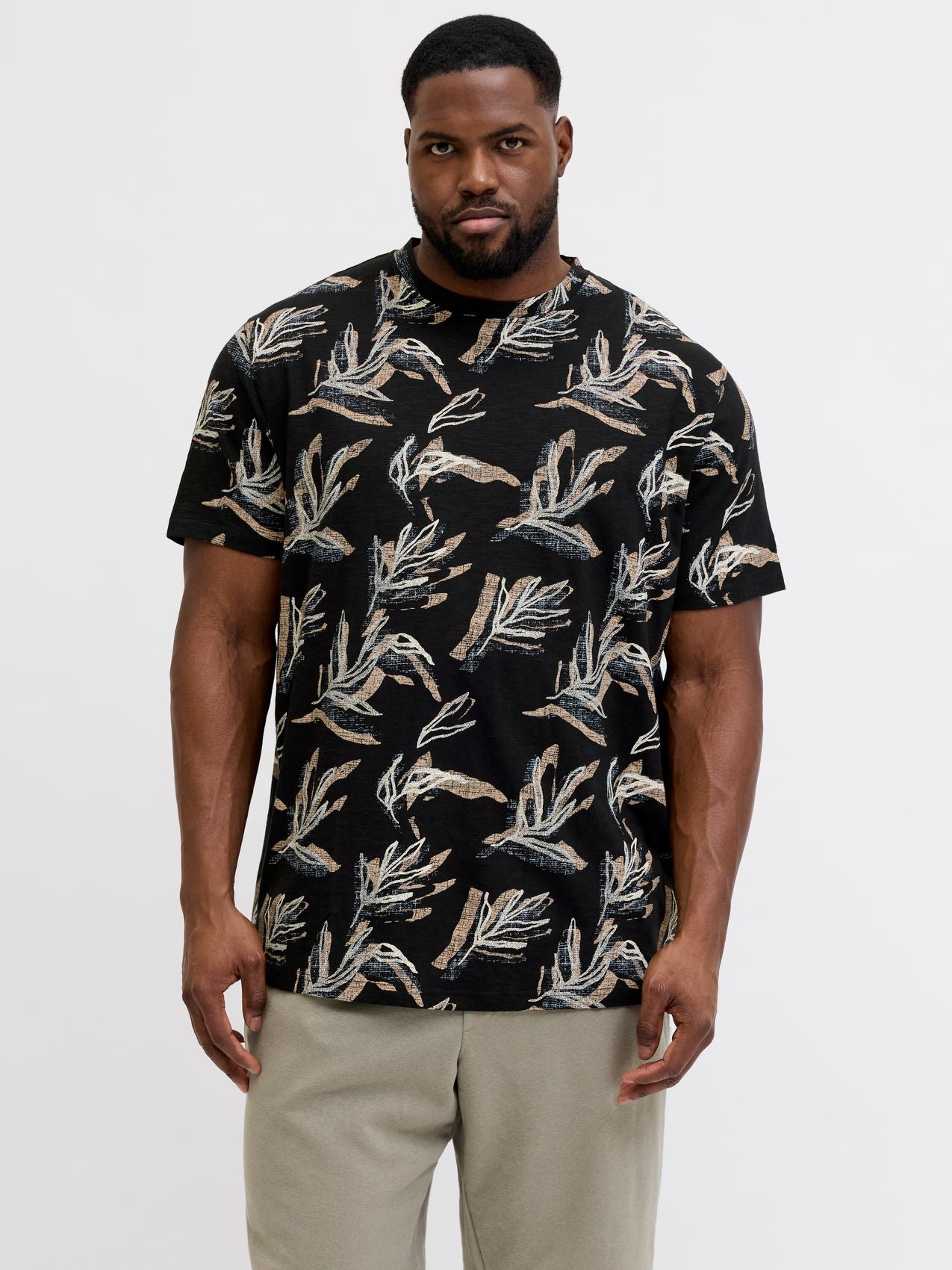 JACK & JONES JORMONTAUK AOP TEE CREW NECK PLS