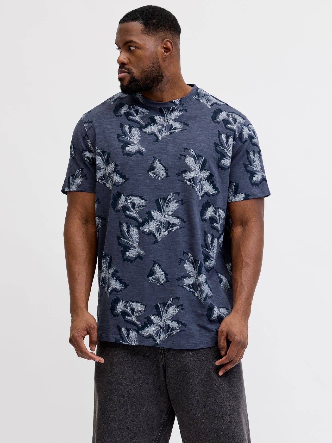 JACK & JONES JORMONTAUK AOP TEE CREW NECK PLS