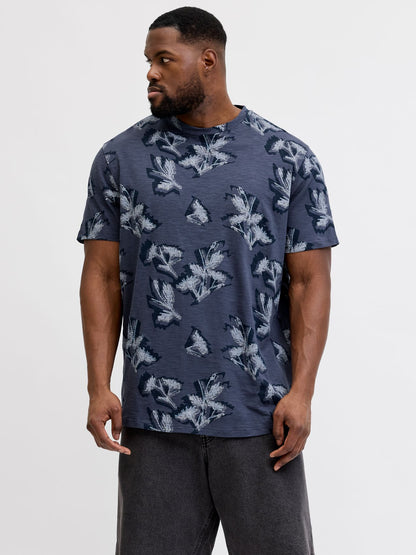 JACK & JONES JORMONTAUK AOP TEE CREW NECK PLS