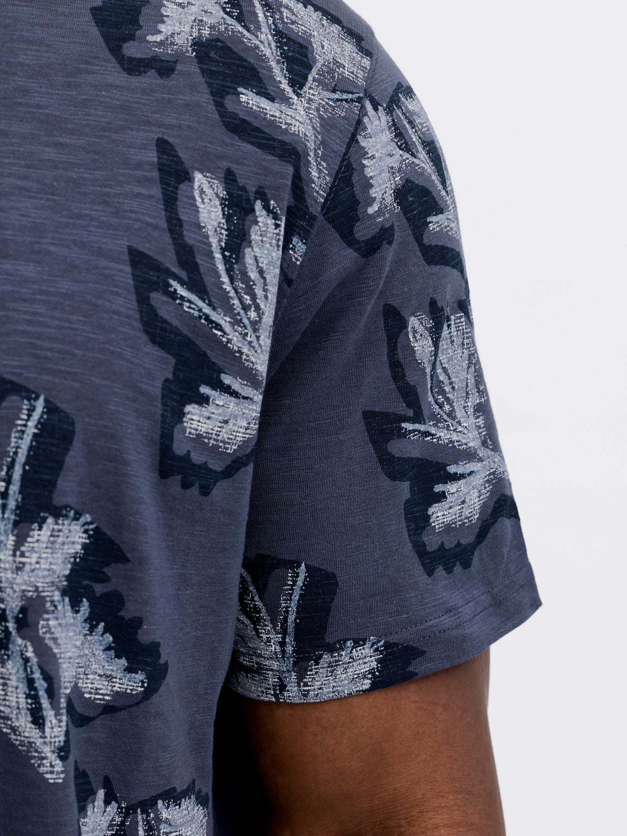 JACK & JONES JORMONTAUK AOP TEE CREW NECK PLS