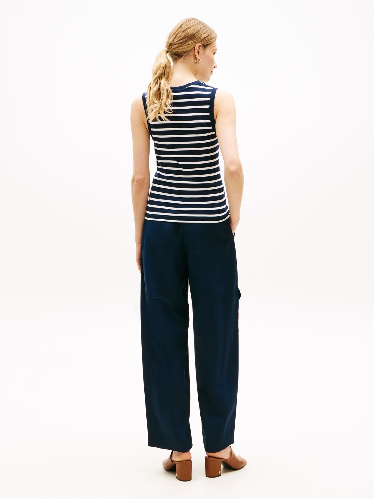 TOMMY HILFIGER Slimfit Tanktop mit Rundhalsausschnitt