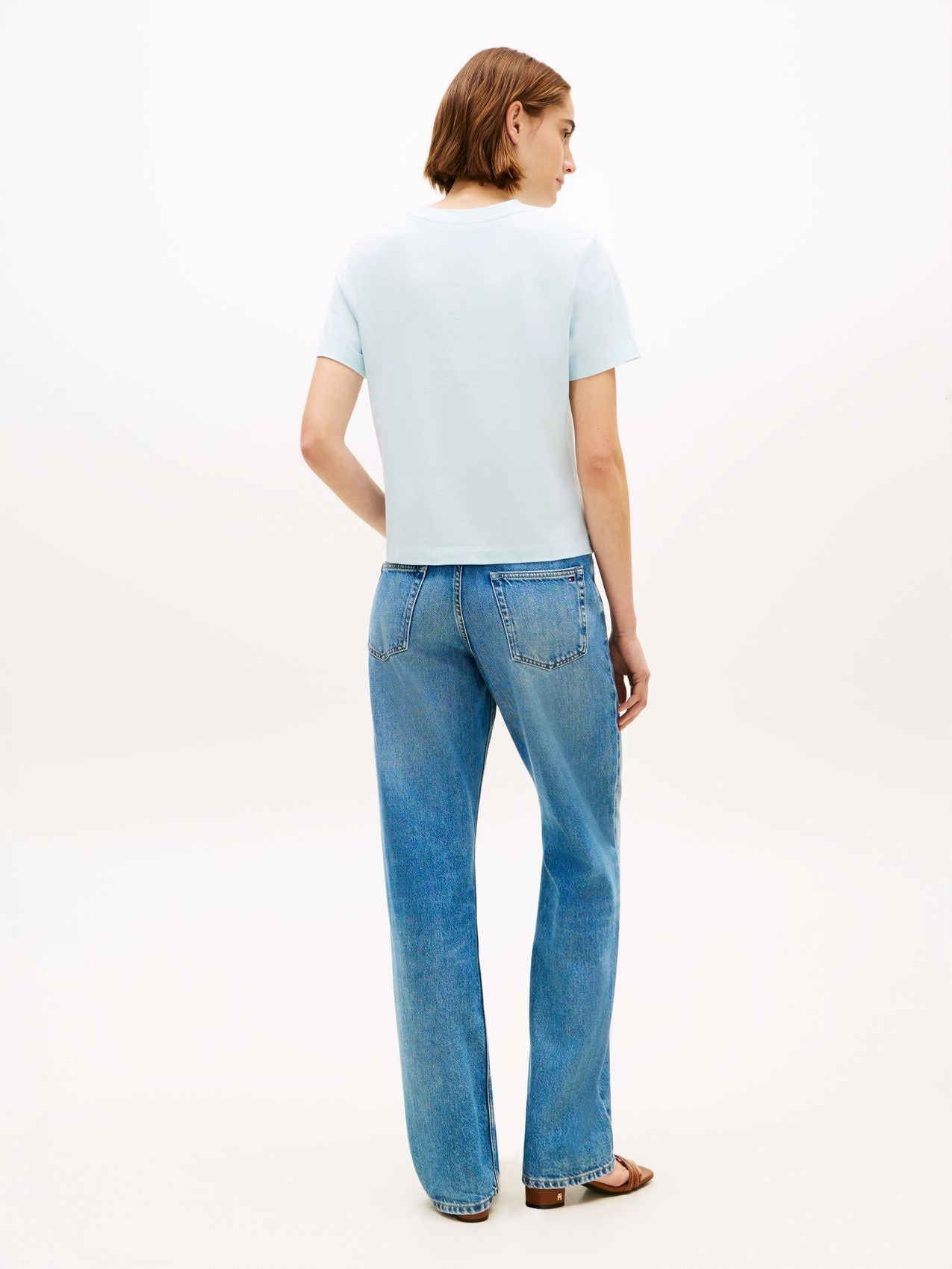 TOMMY HILFIGER T-Shirt mit TH-Stickerei