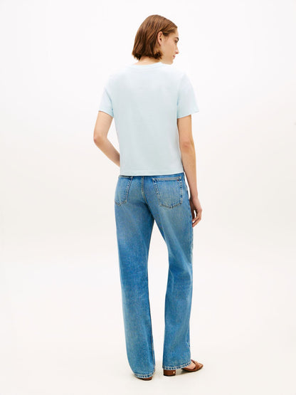 TOMMY HILFIGER T-Shirt mit TH-Stickerei