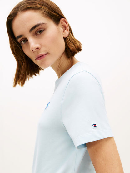 TOMMY HILFIGER T-Shirt mit TH-Stickerei