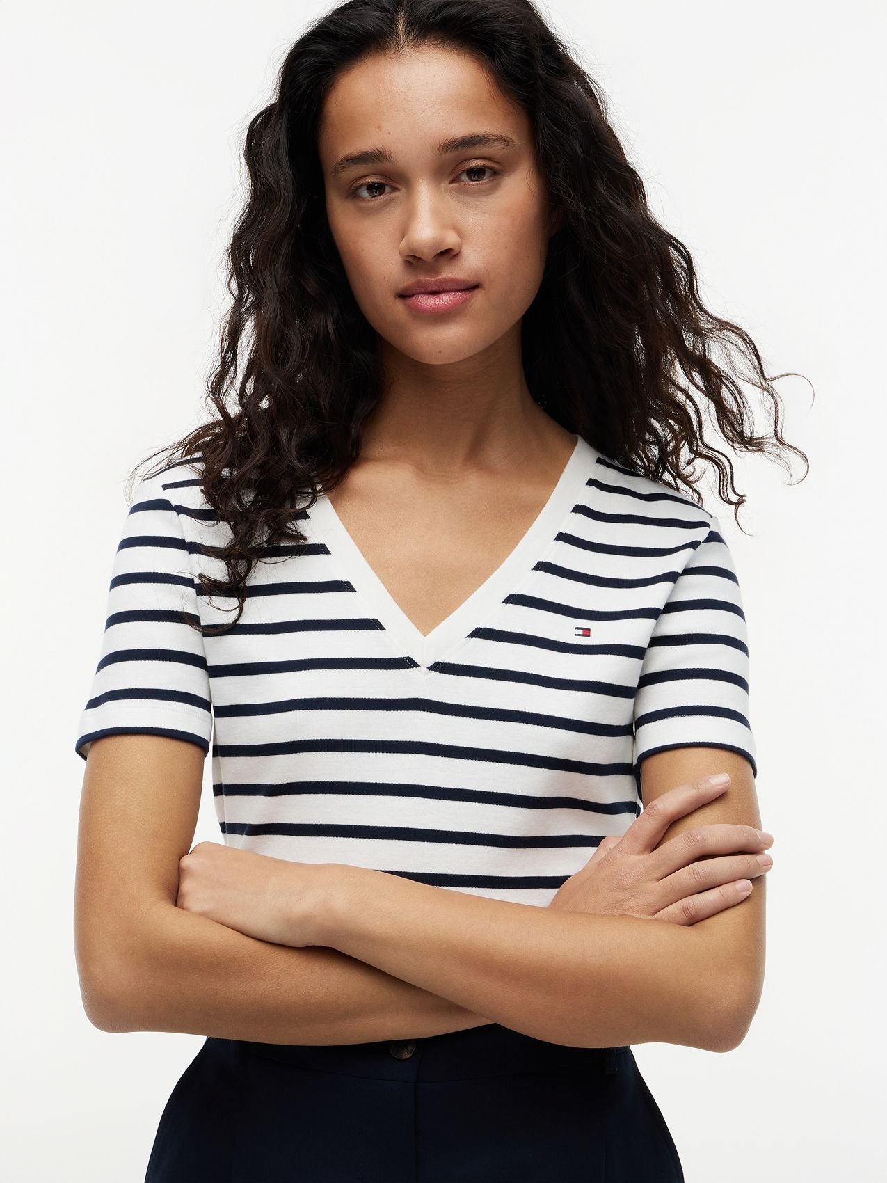 TOMMY HILFIGER T-Shirt mit TH-Flagge
