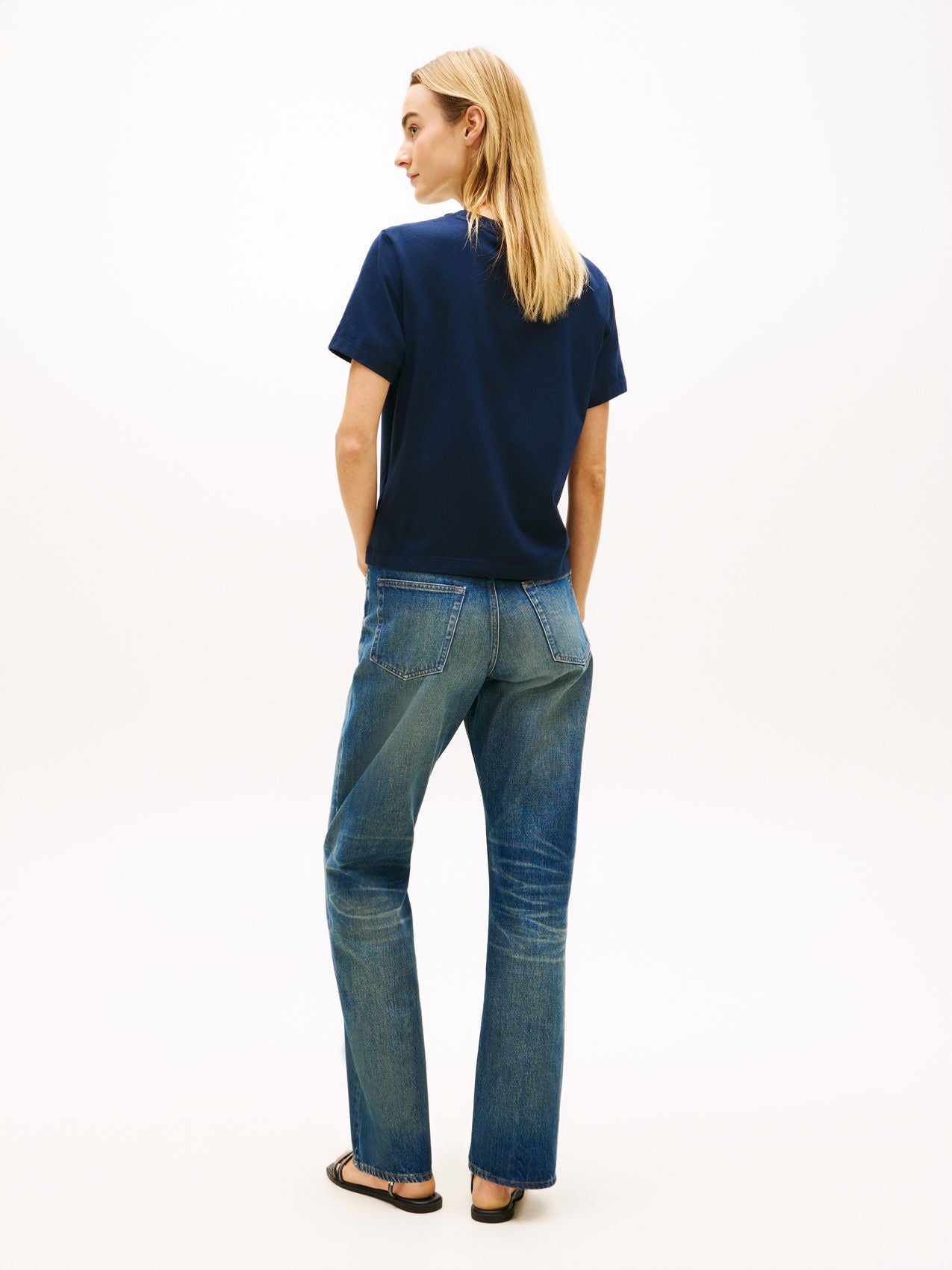 TOMMY HILFIGER T-Shirt mit TH-Stickerei