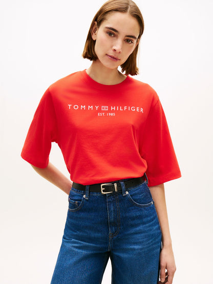 TOMMY HILFIGER T-Shirt mit TH-Logoprint M