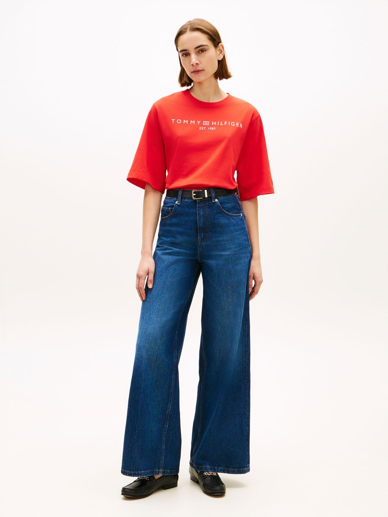 TOMMY HILFIGER T-Shirt mit TH-Logoprint