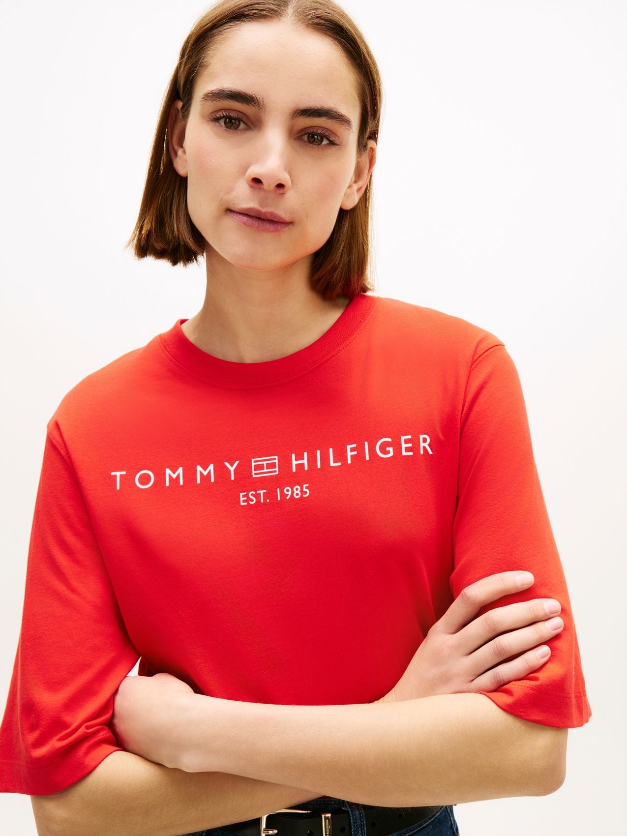 TOMMY HILFIGER T-Shirt mit TH-Logoprint