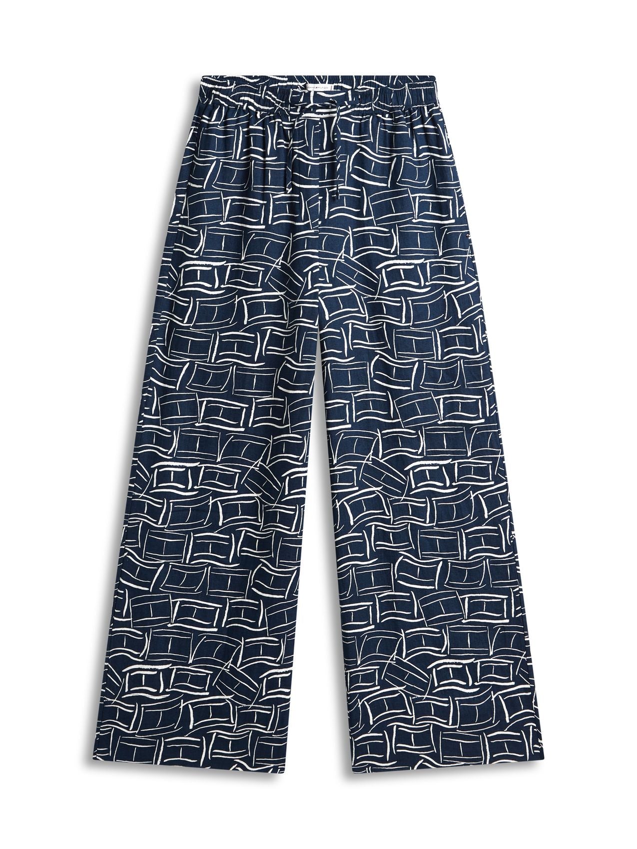 TOMMY HILFIGER Leinenhose mit weitem Bein