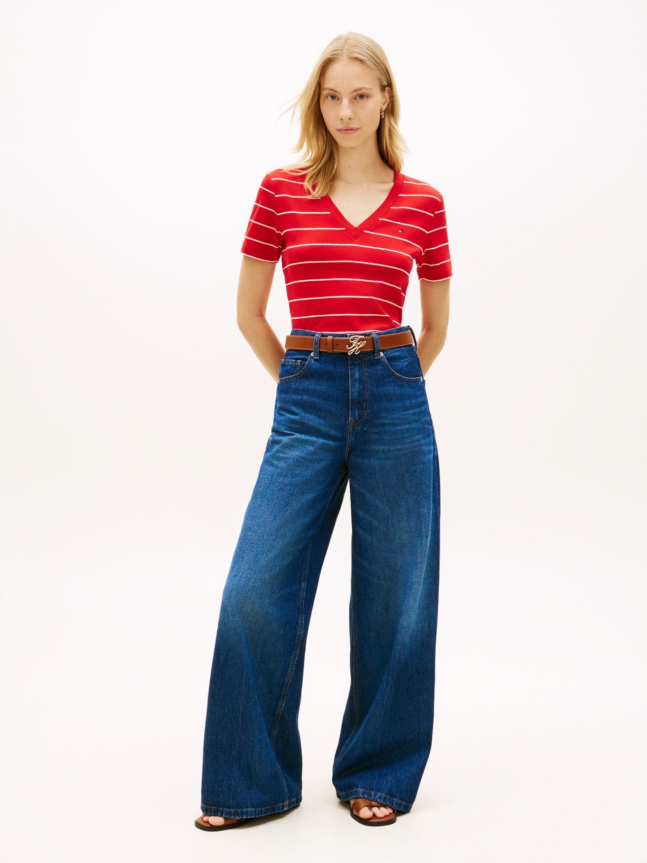 TOMMY HILFIGER T-Shirt mit TH-Flagge