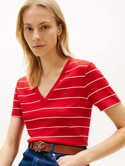 TOMMY HILFIGER T-Shirt mit TH-Flagge