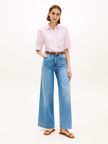 TOMMY HILFIGER Kurzes Leinenhemd