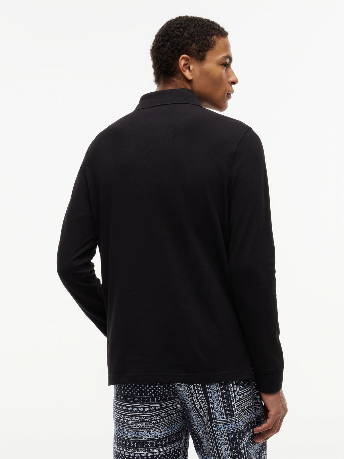 TOMMY HILFIGER Langarm-Poloshirt aus Stretch-Piqué