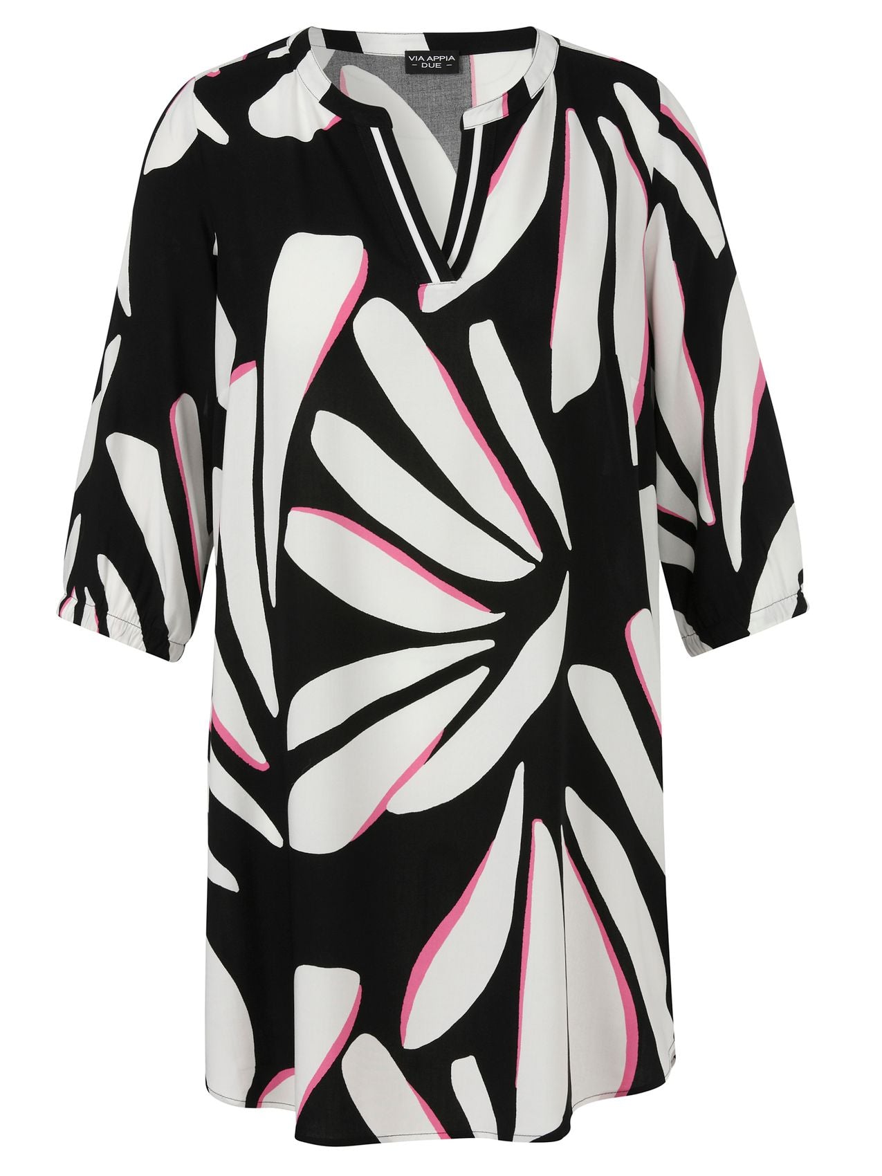 VIA APPIA Kleid V-Ausschnitt 3/4 Arm